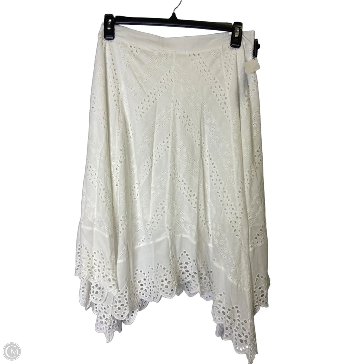 Skirt Midi By Lapis In White, Size: Xl