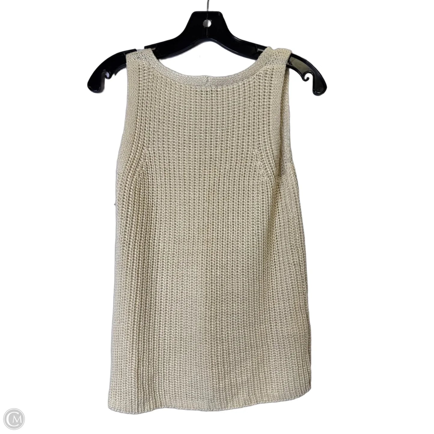 Top Sleeveless By Loft In Cream, Size: S