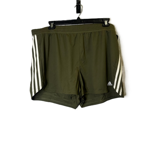 Green Athletic Shorts By Adidas, Size: 3x
