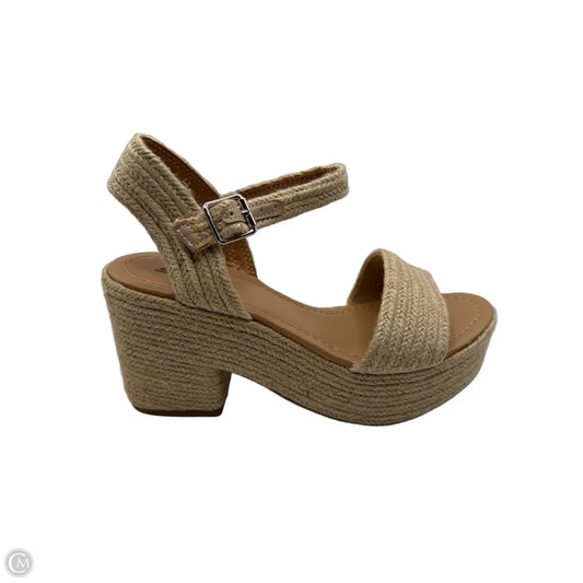 Shoes Heels Block By Soda In Cream, Size: 8.5