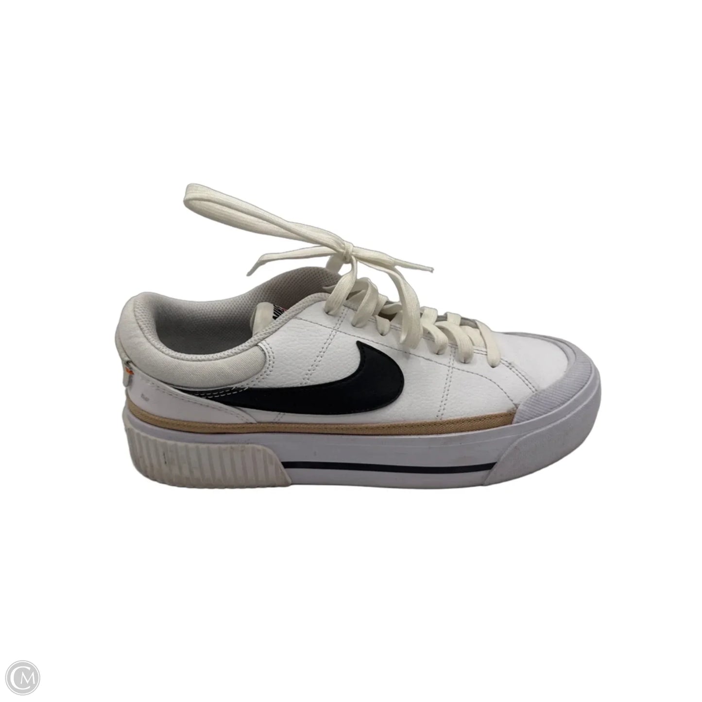 Shoes Athletic By Nike In White, Size: 9