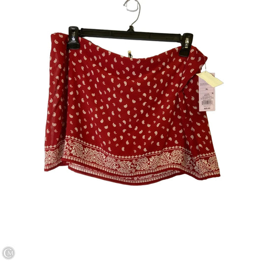 Skirt Mini & Short By Wild Fable In Red, Size: Xl