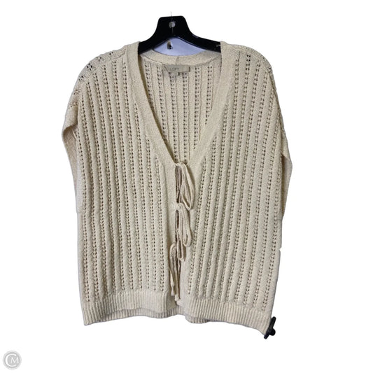 Vest Sweater By Loft In Cream, Size: M