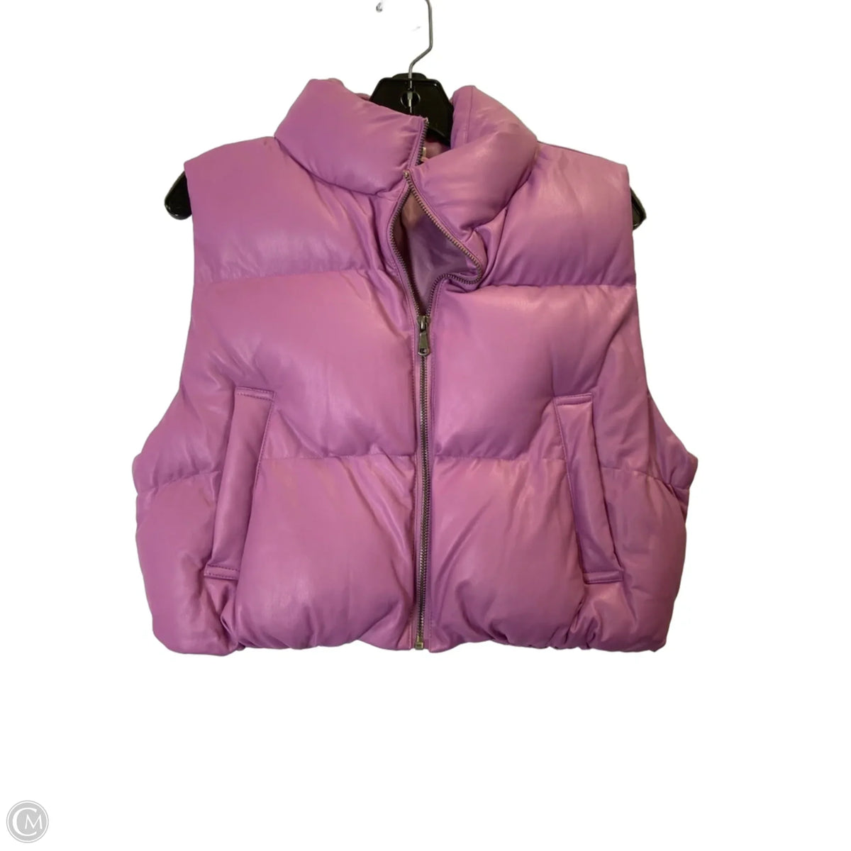 Vest Puffer & Quilted By Double Zero In Purple, Size: M