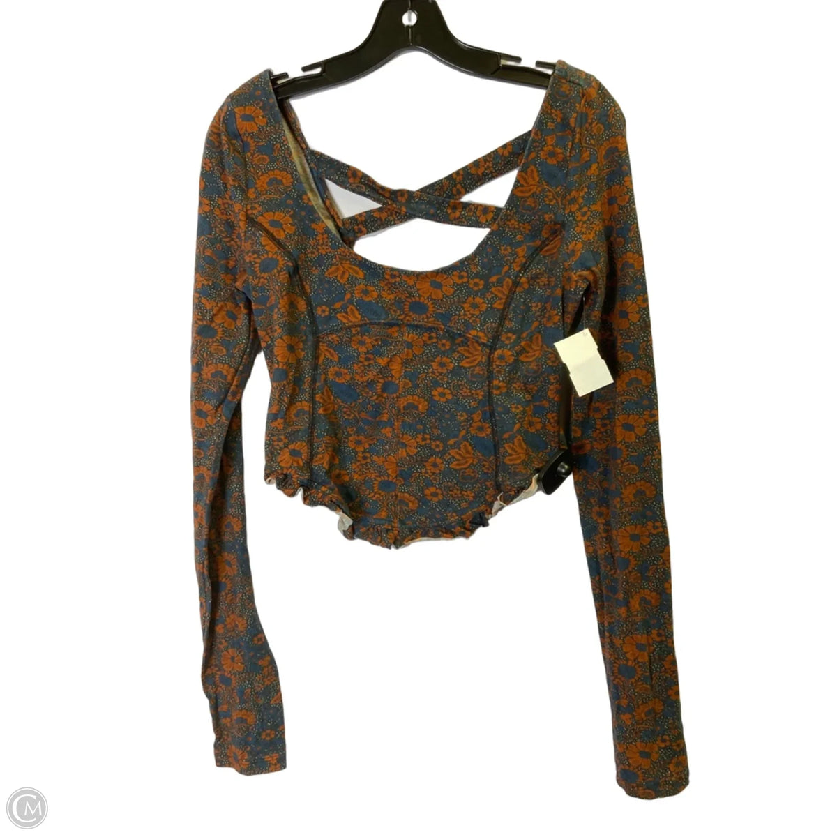 Top Long Sleeve By Free People In Blue, Size: M