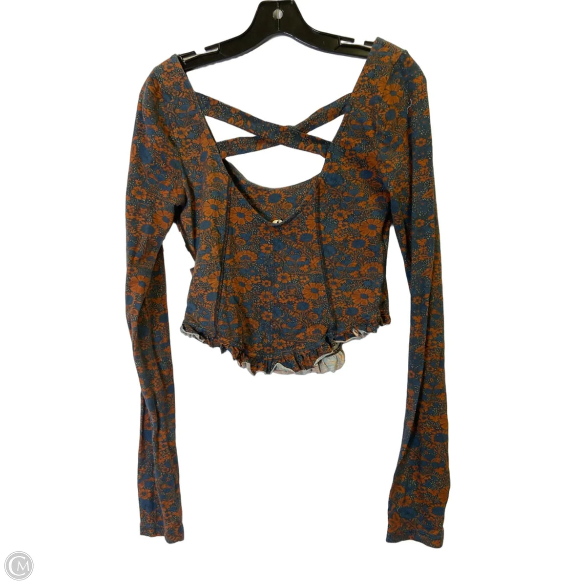 Top Long Sleeve By Free People In Blue, Size: M