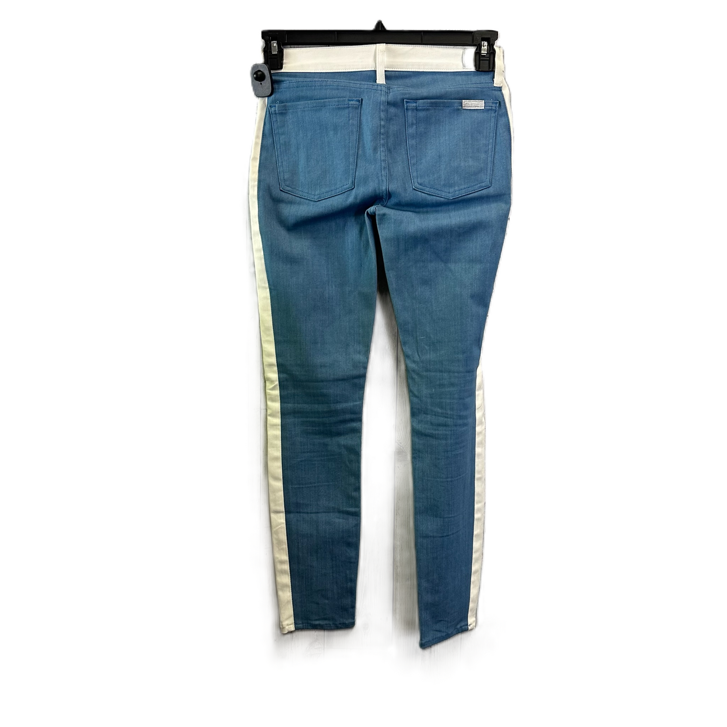 Jeans Straight By 7 For All Mankind In Blue & Cream, Size: 4