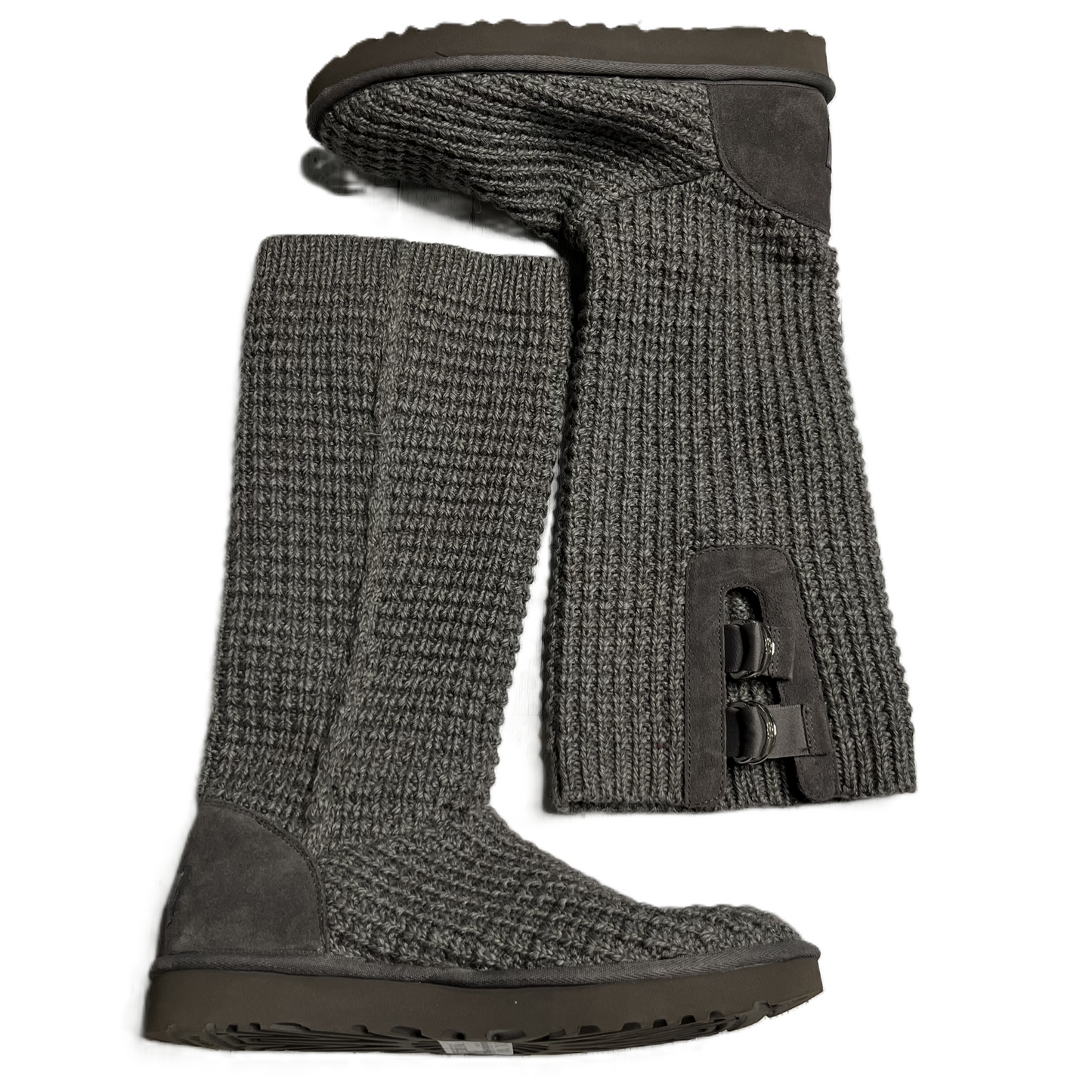 Boots Designer By Ugg In Grey, Size: 11