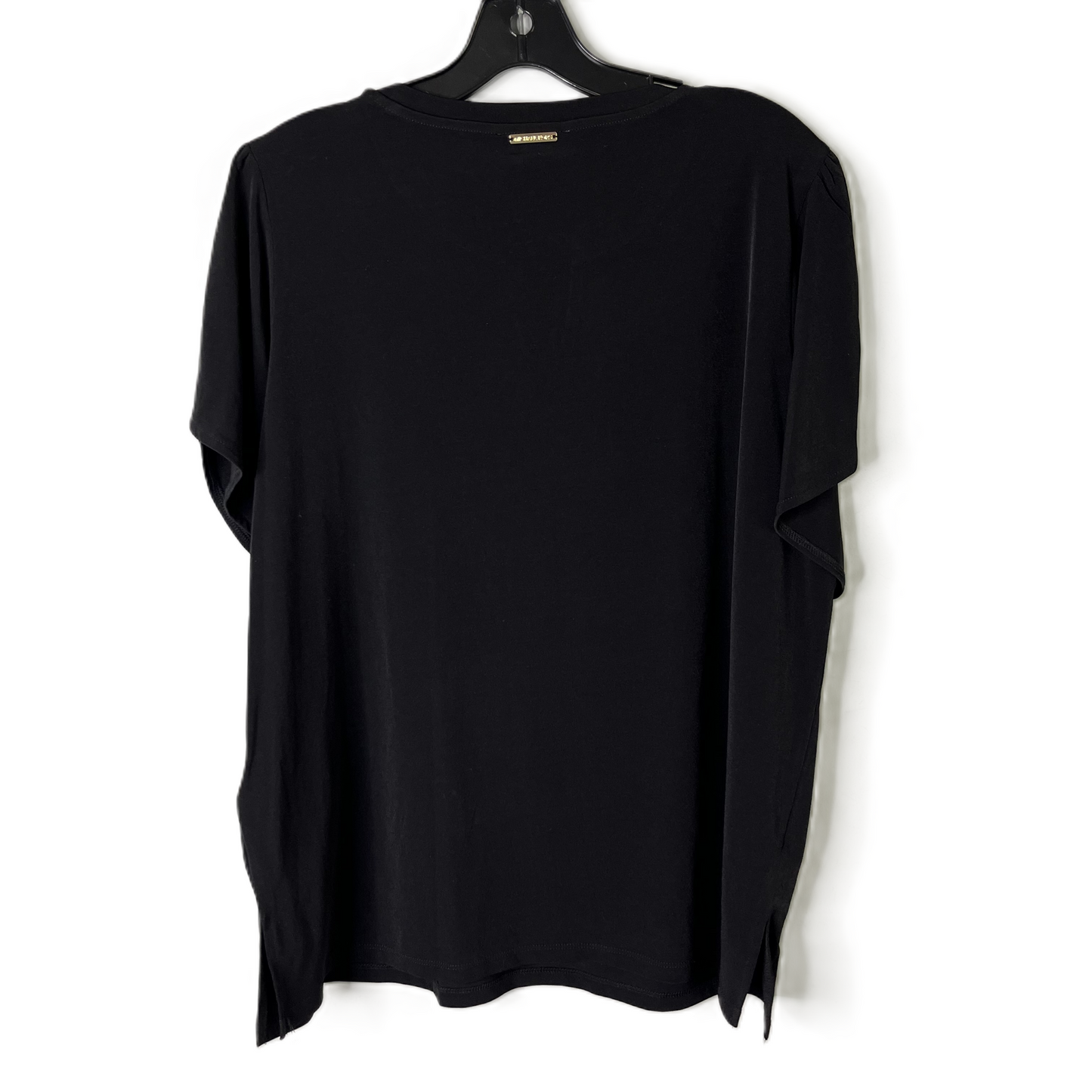 Top Short Sleeve By Michael by Michael Kors In Black, Size: Xl