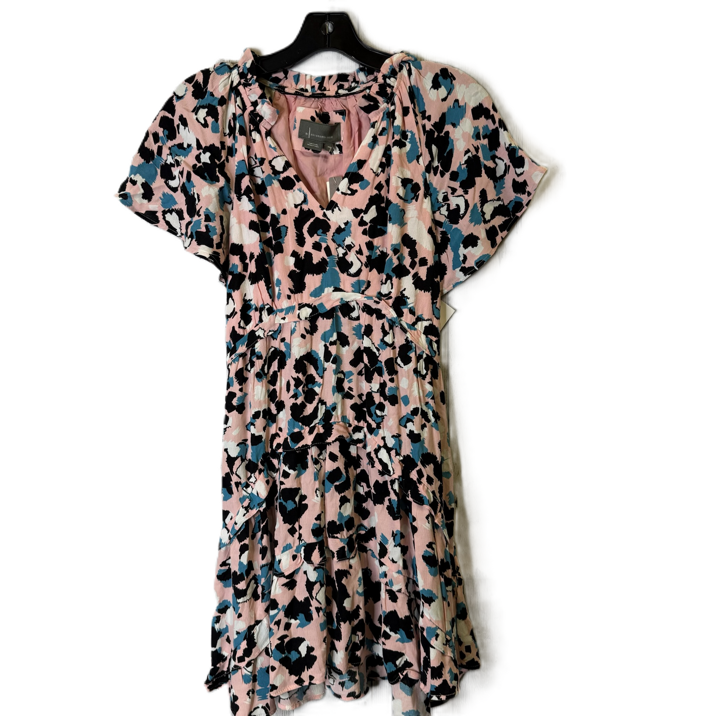 Dress Casual Short By Anthropologie In Pink, Size: Xxs