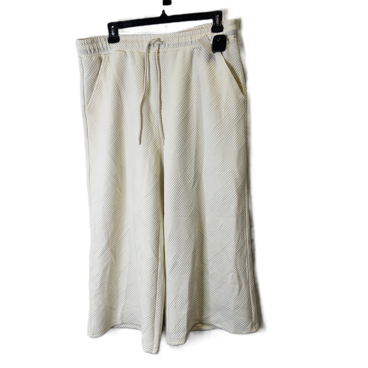 Pants Joggers By Clothes Mentor In Cream, Size: 3x