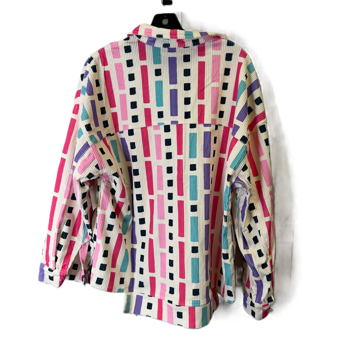 Jacket Shirt By Emily Wonder In Multi-colored, Size: 1x