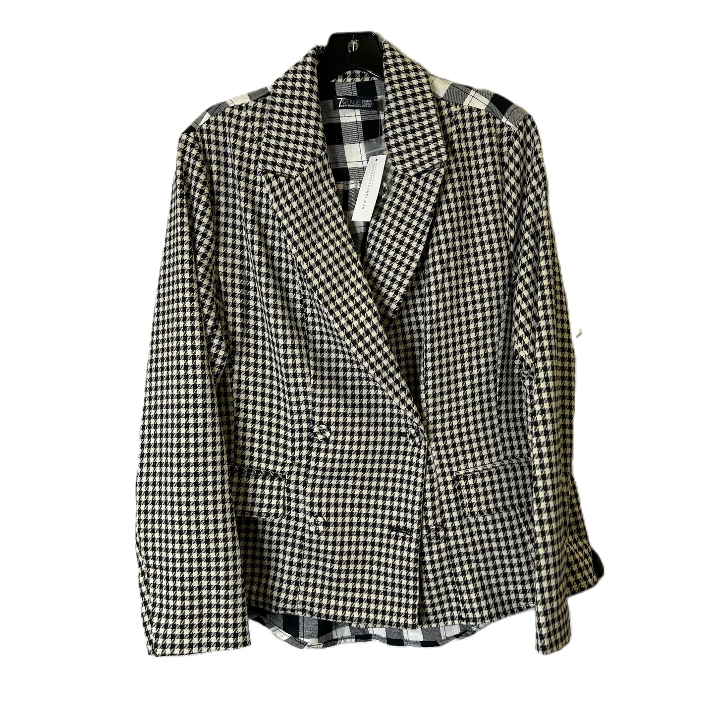 Blazer By New York And Co In Black & White, Size: L