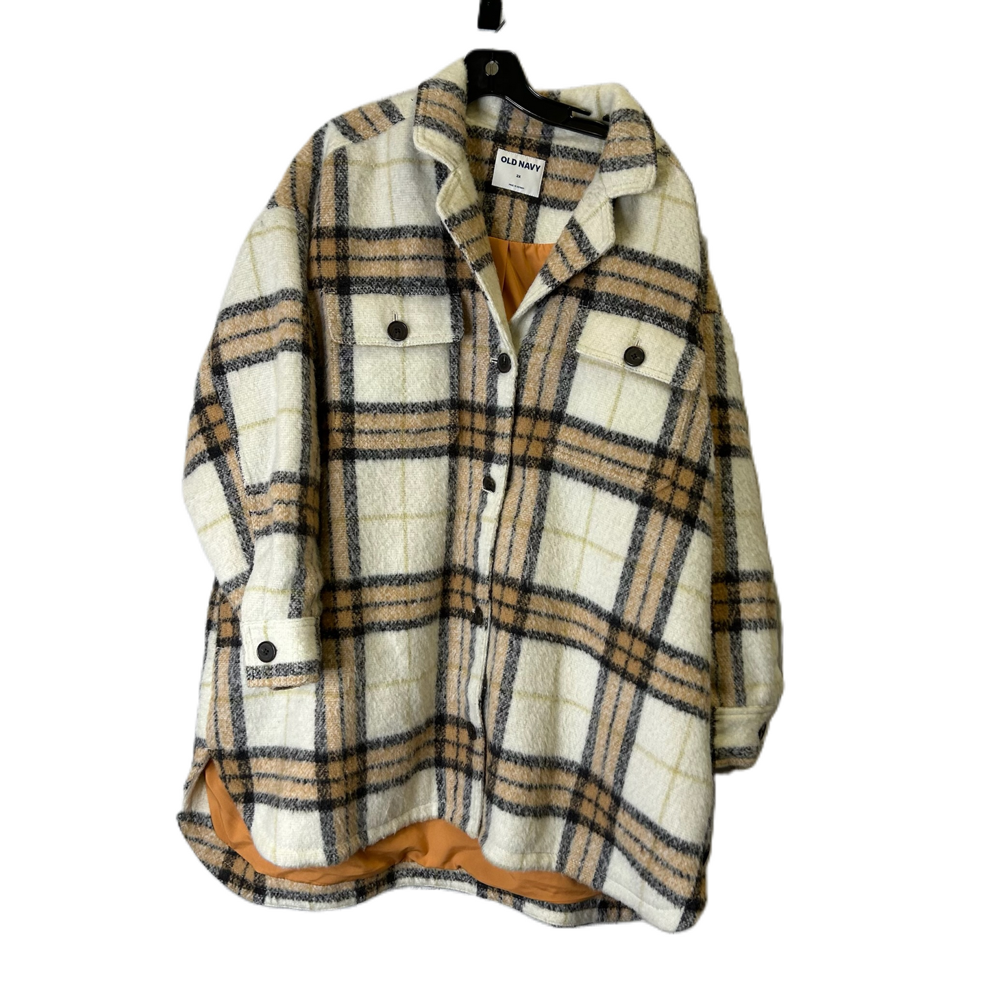 Jacket Shirt By Old Navy In Plaid Pattern, Size: 2x