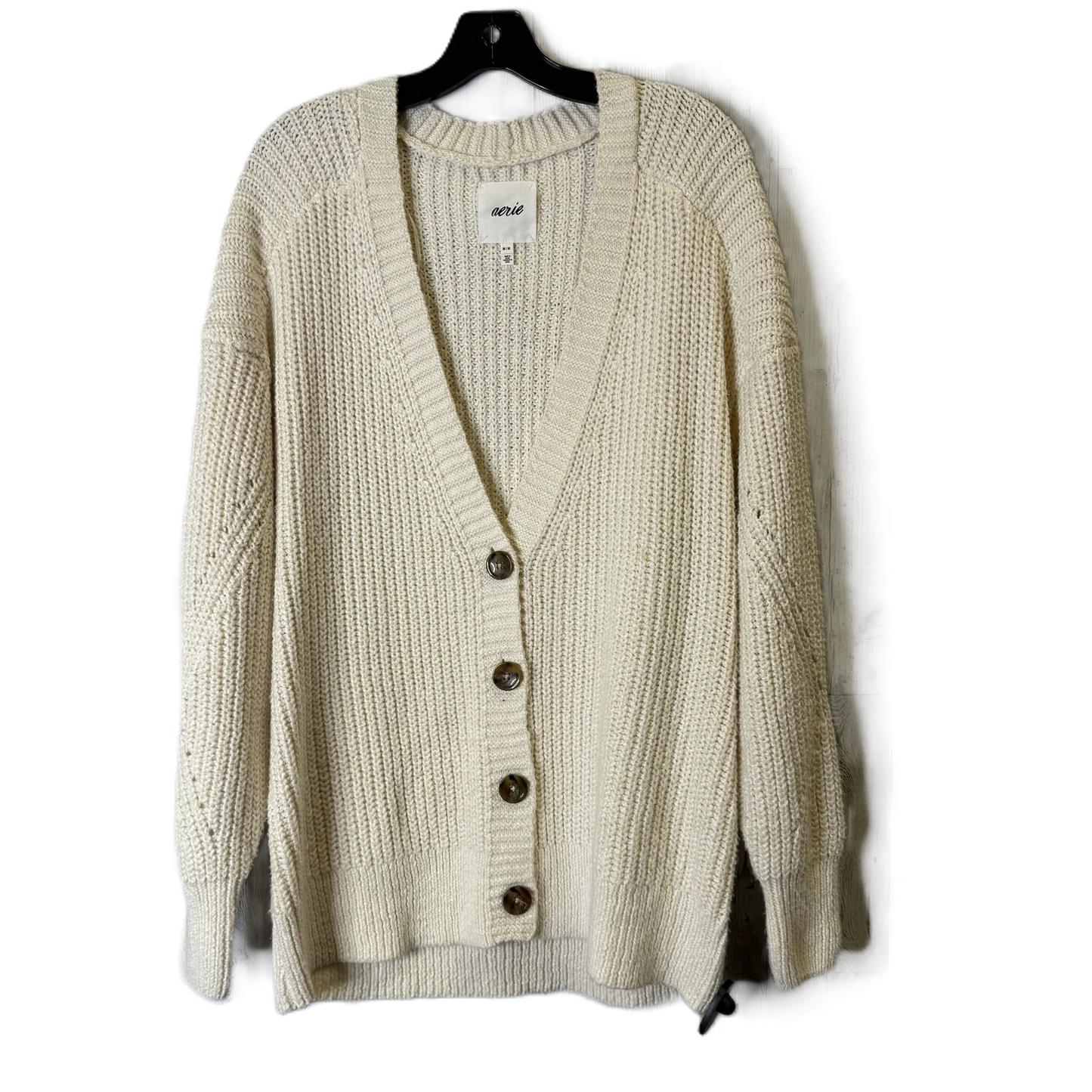 Sweater Cardigan By Aerie In Cream, Size: M