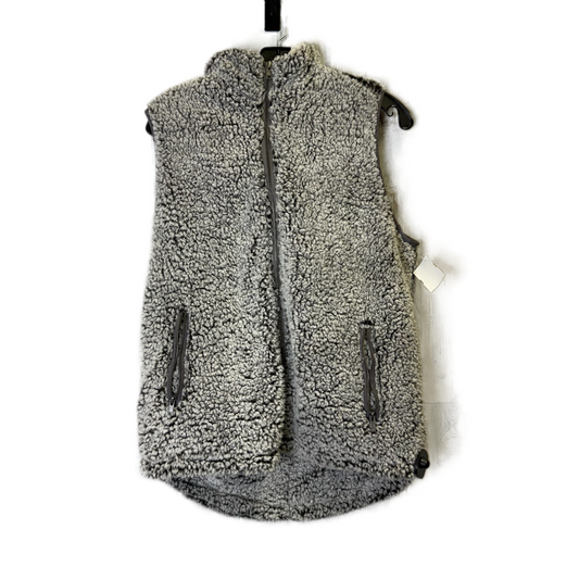 Vest Faux Fur & Sherpa By Thread And Supply In Grey, Size: M