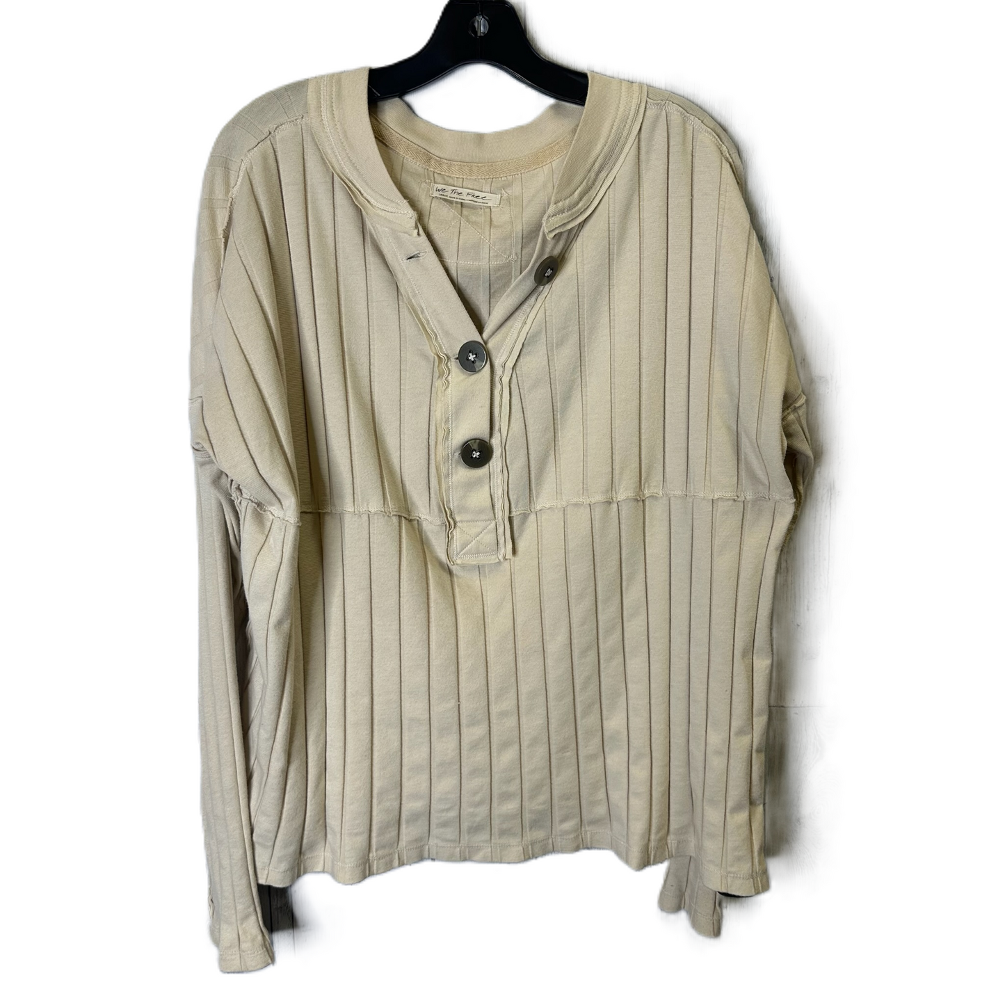 Top Long Sleeve By We The Free In Cream, Size: L