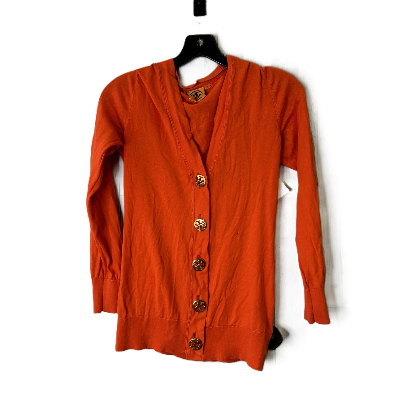 Orange Cardigan By Tory Burch, Size: S