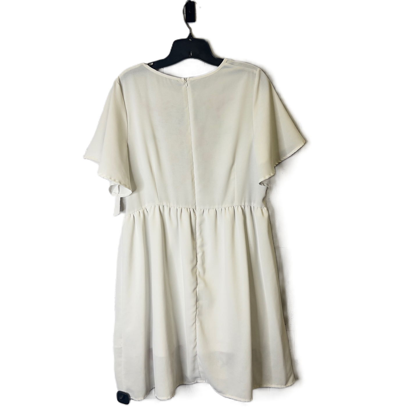 White Dress Casual Short By Shein, Size: Xl