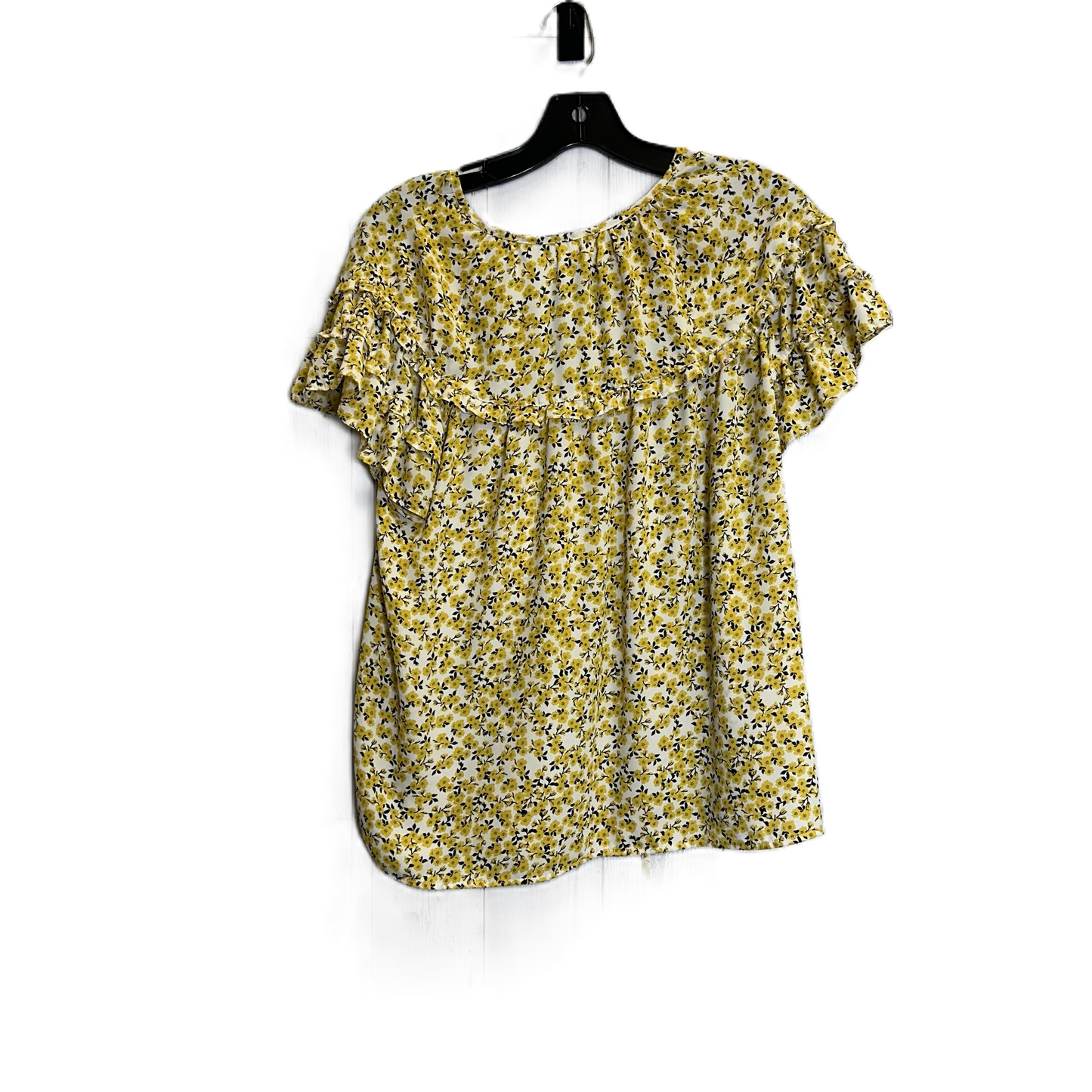 Floral Print Top Short Sleeve By Max Studio, Size: M