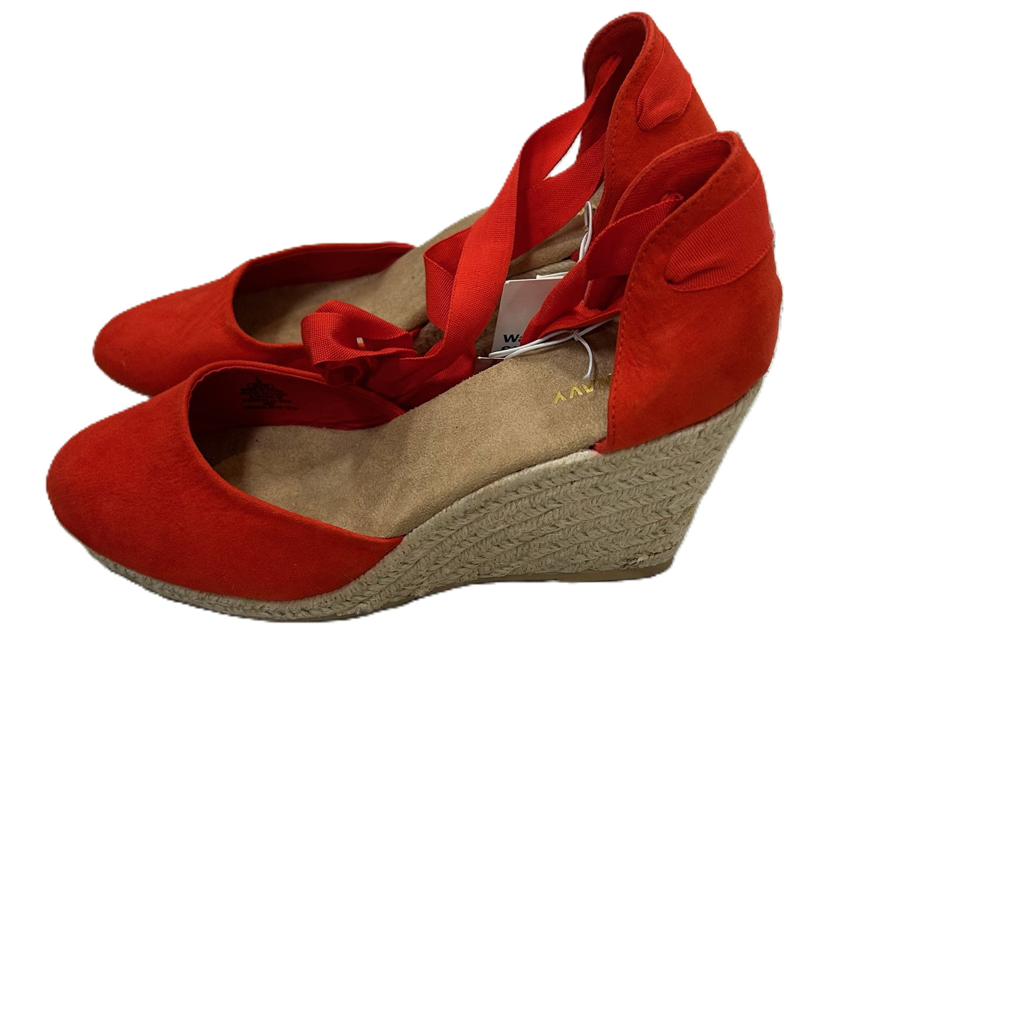 Red Shoes Heels Wedge By Old Navy, Size: 9