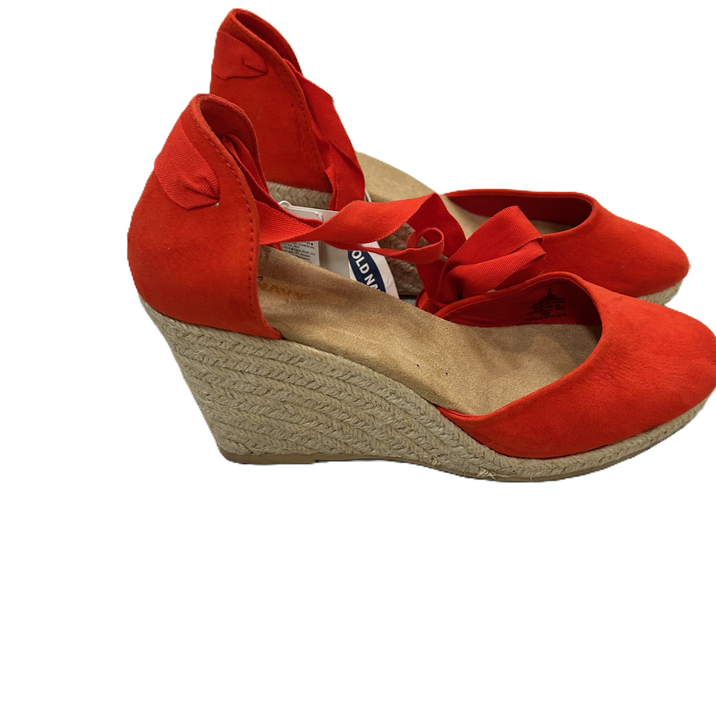 Red Shoes Heels Wedge By Old Navy, Size: 9