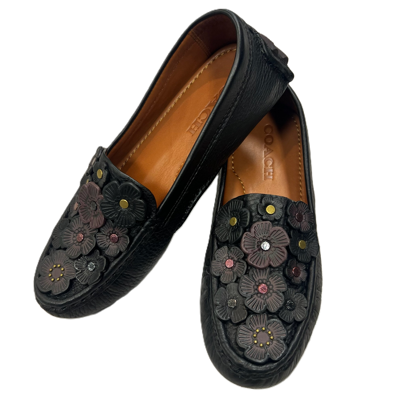 Black Shoes Flats By Coach, Size: 6