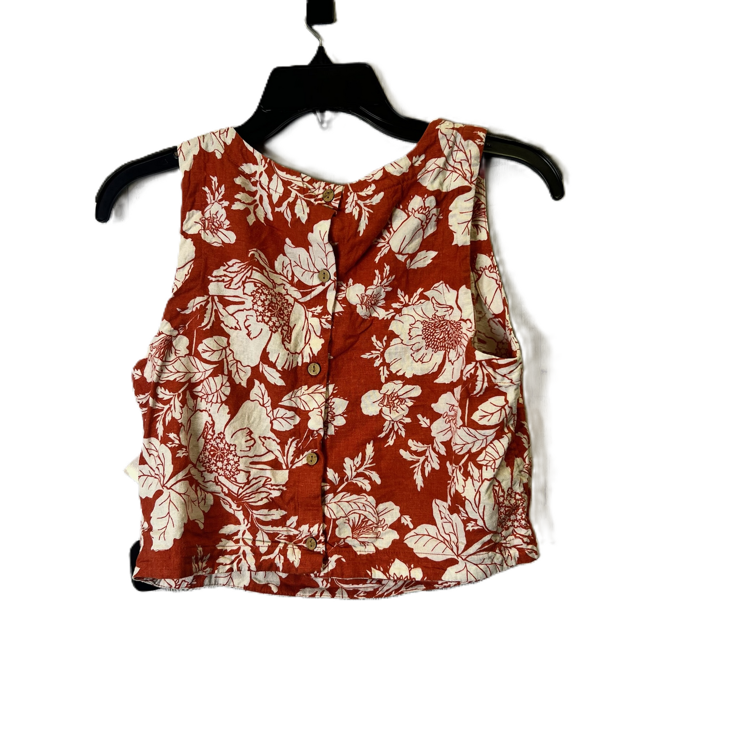 Orange Top Sleeveless By Old Navy, Size: S