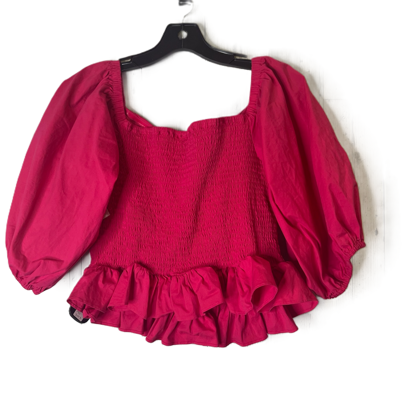 Top Short Sleeve By Express In Pink, Size: L