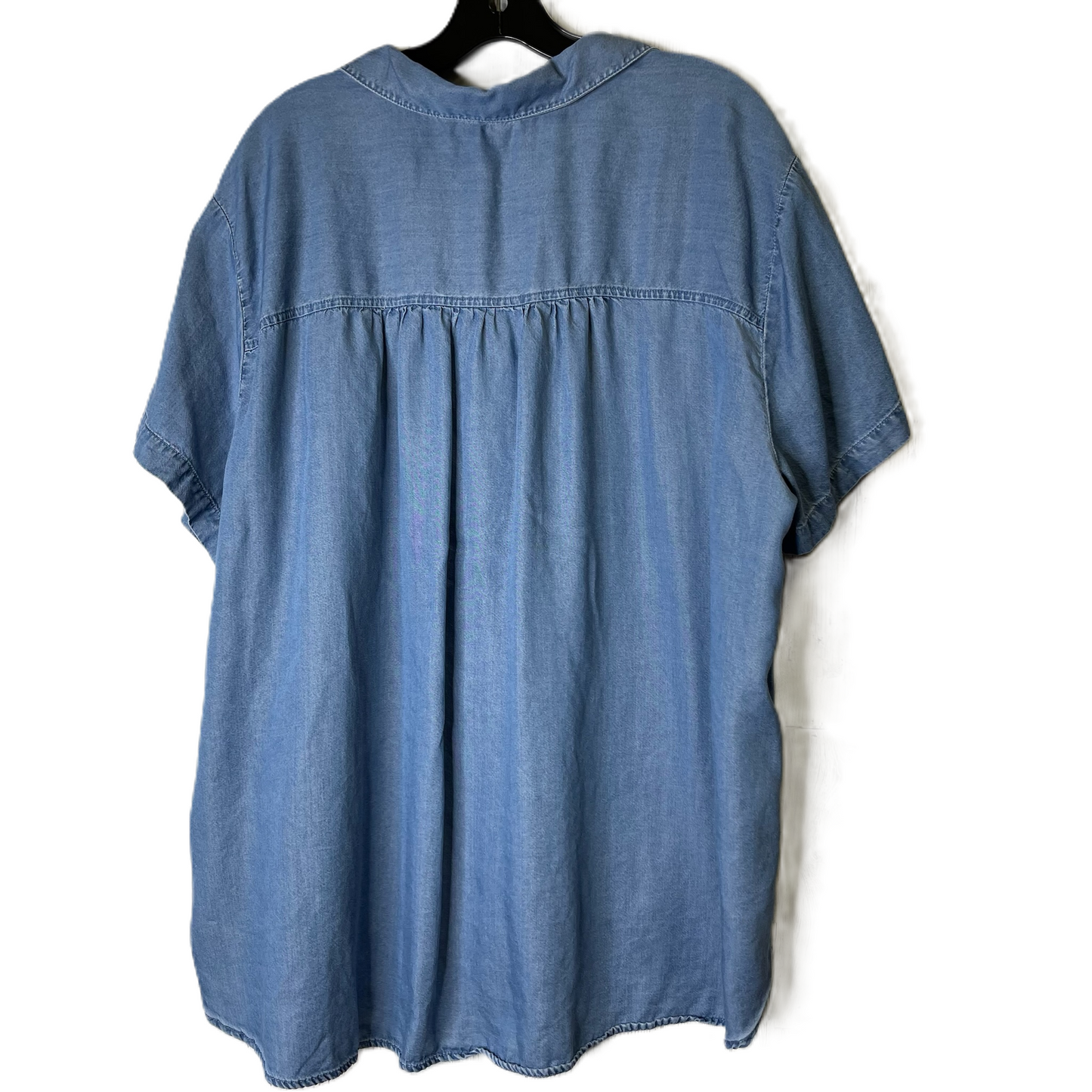 Top Short Sleeve By Jane And Delancey In Blue, Size: 2x