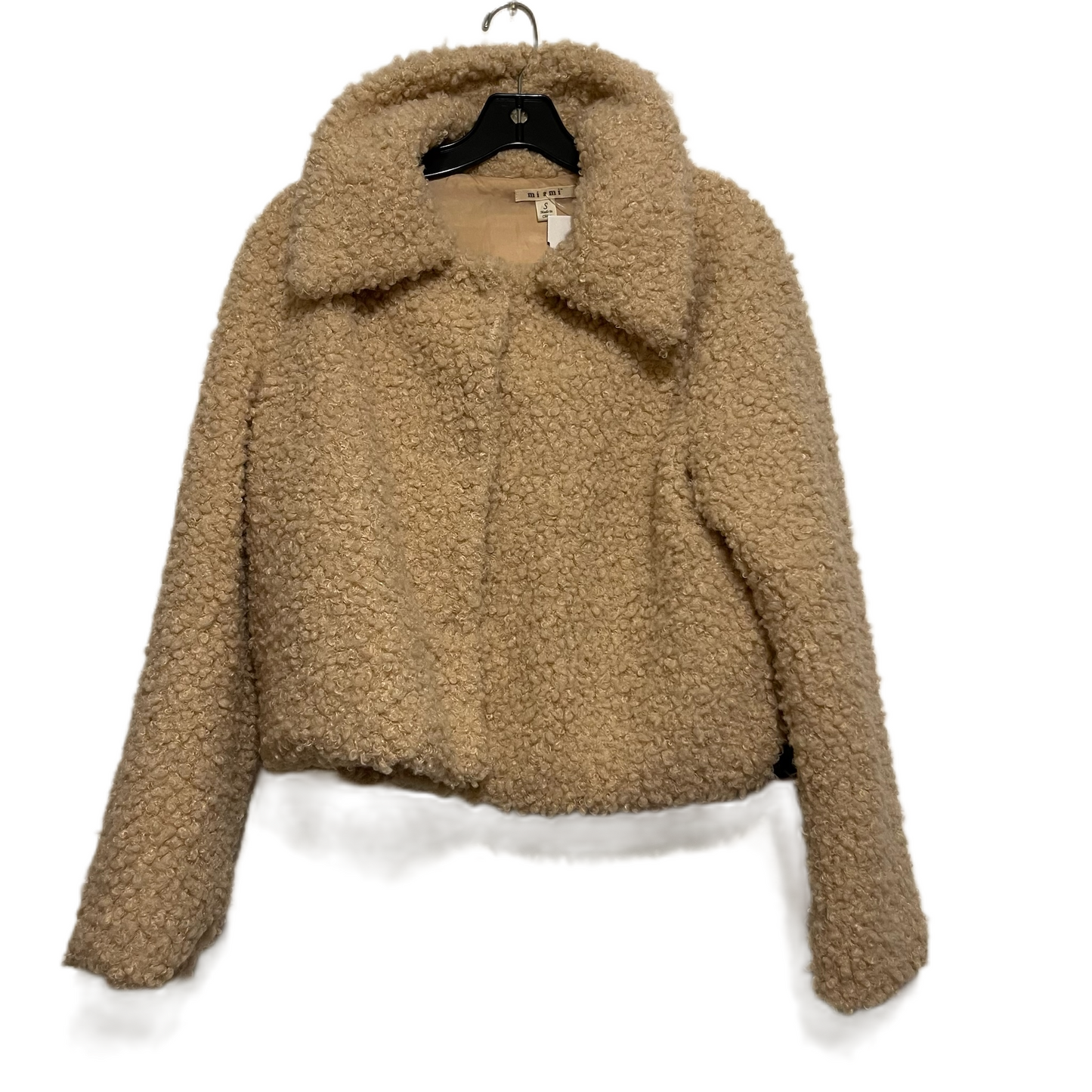 Jacket Faux Fur & Sherpa By Miami In Brown, Size: S