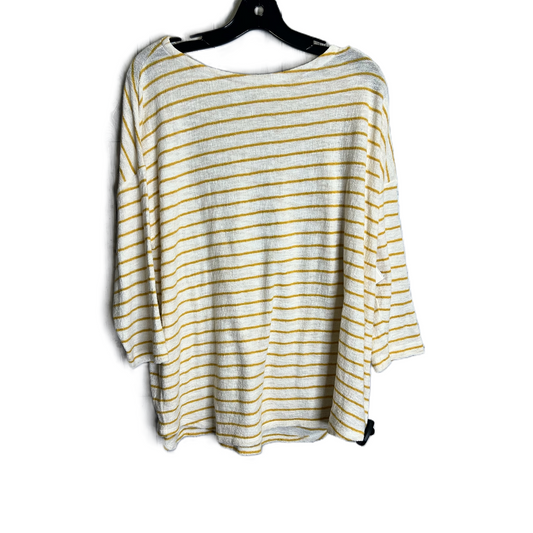 Top Short Sleeve By J. Jill In Striped Pattern, Size: L