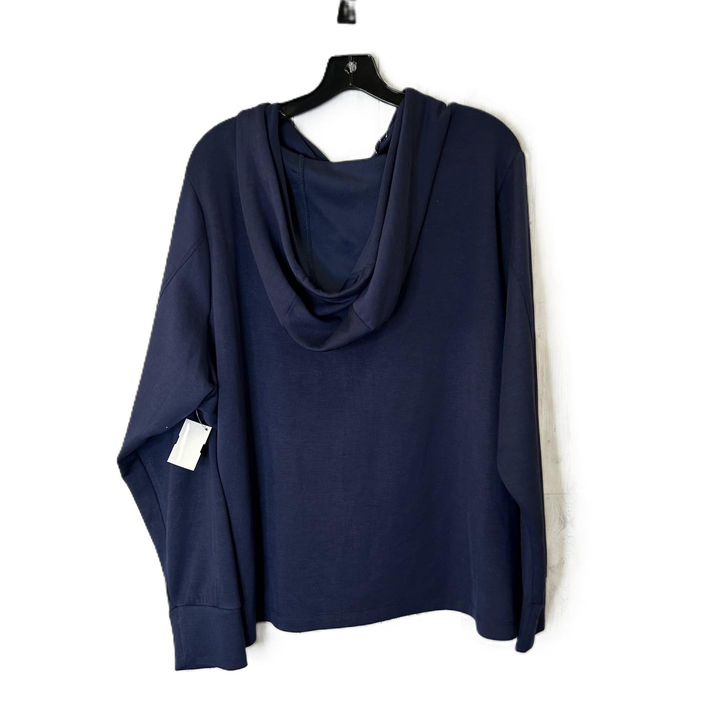 Sweatshirt Hoodie By Cable And Gauge In Navy, Size: 3x