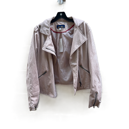 Jacket Moto By Blue Rain In Pink, Size: M