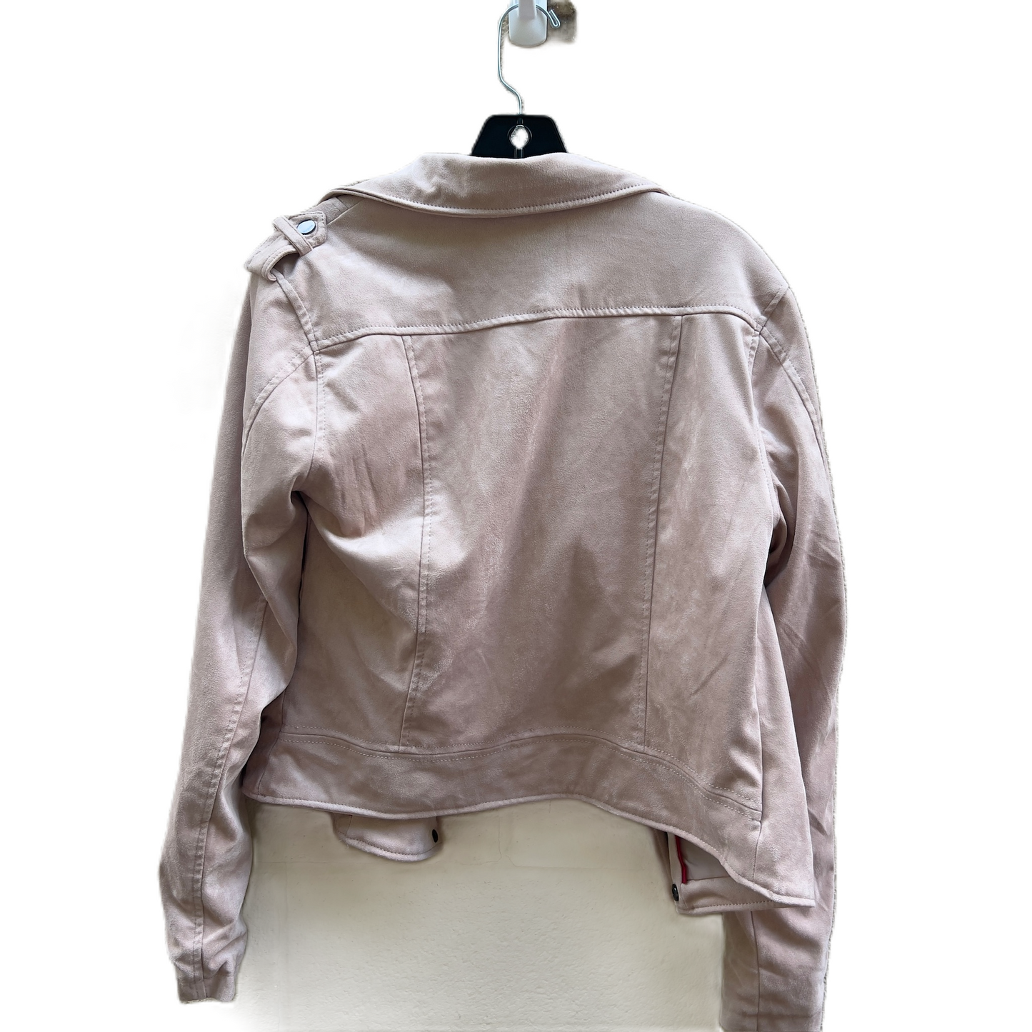 Jacket Moto By Blue Rain In Pink, Size: M