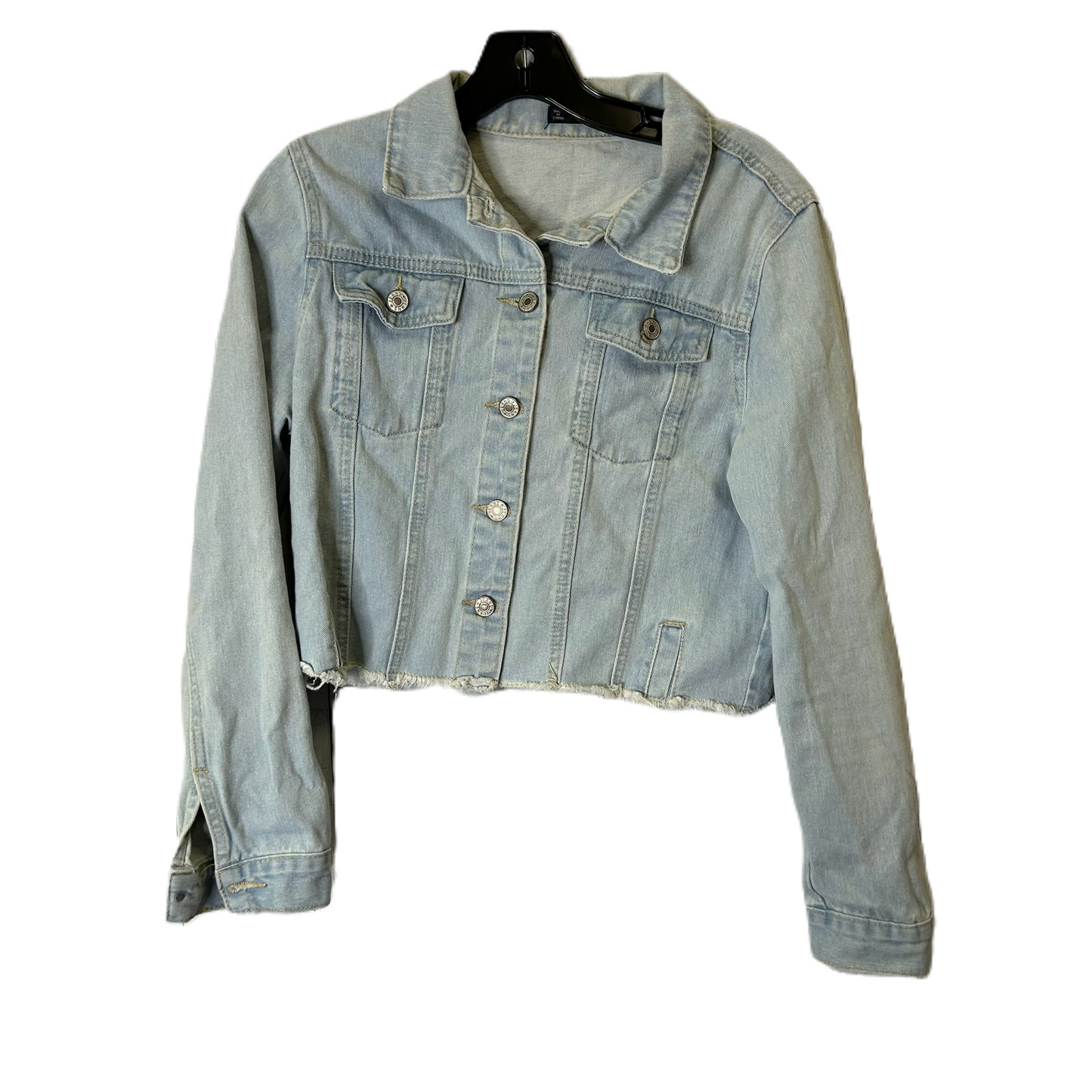 Jacket Denim By Shein In Blue Denim, Size: S