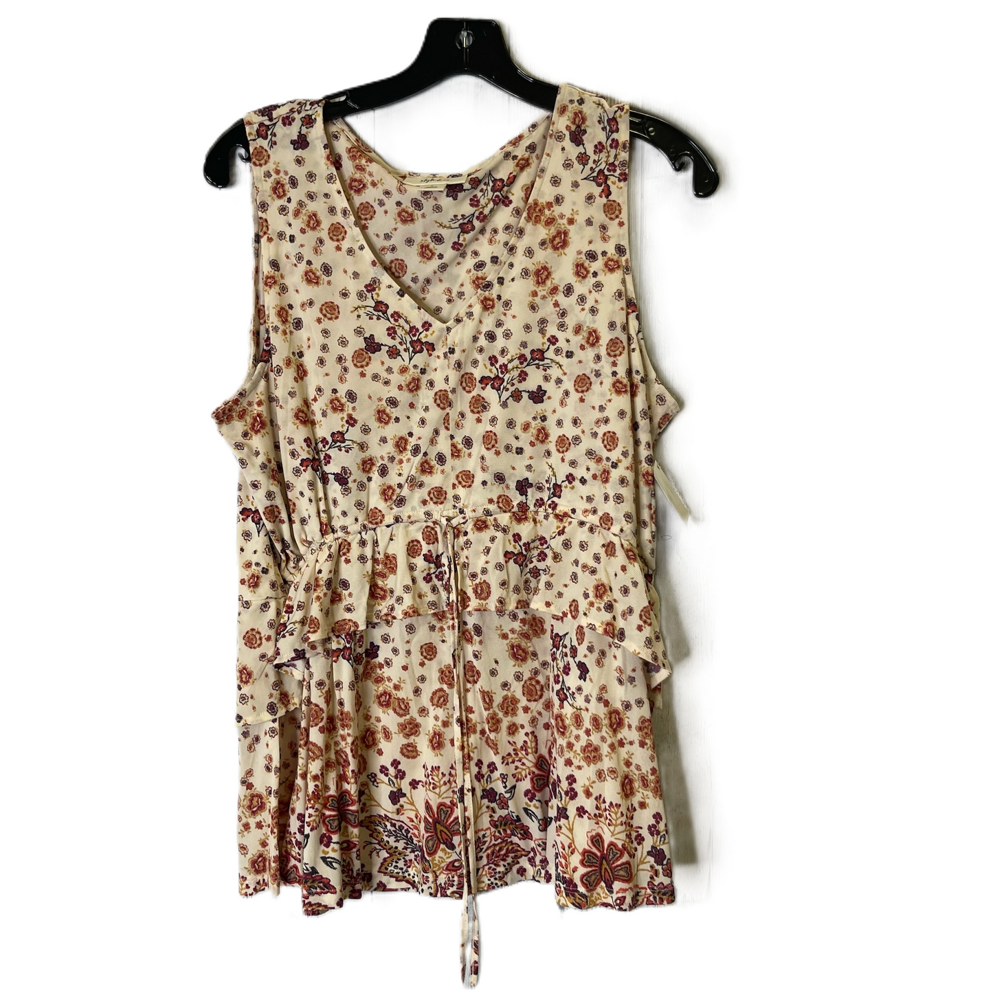 Top Sleeveless By Style And Company In Cream, Size: L