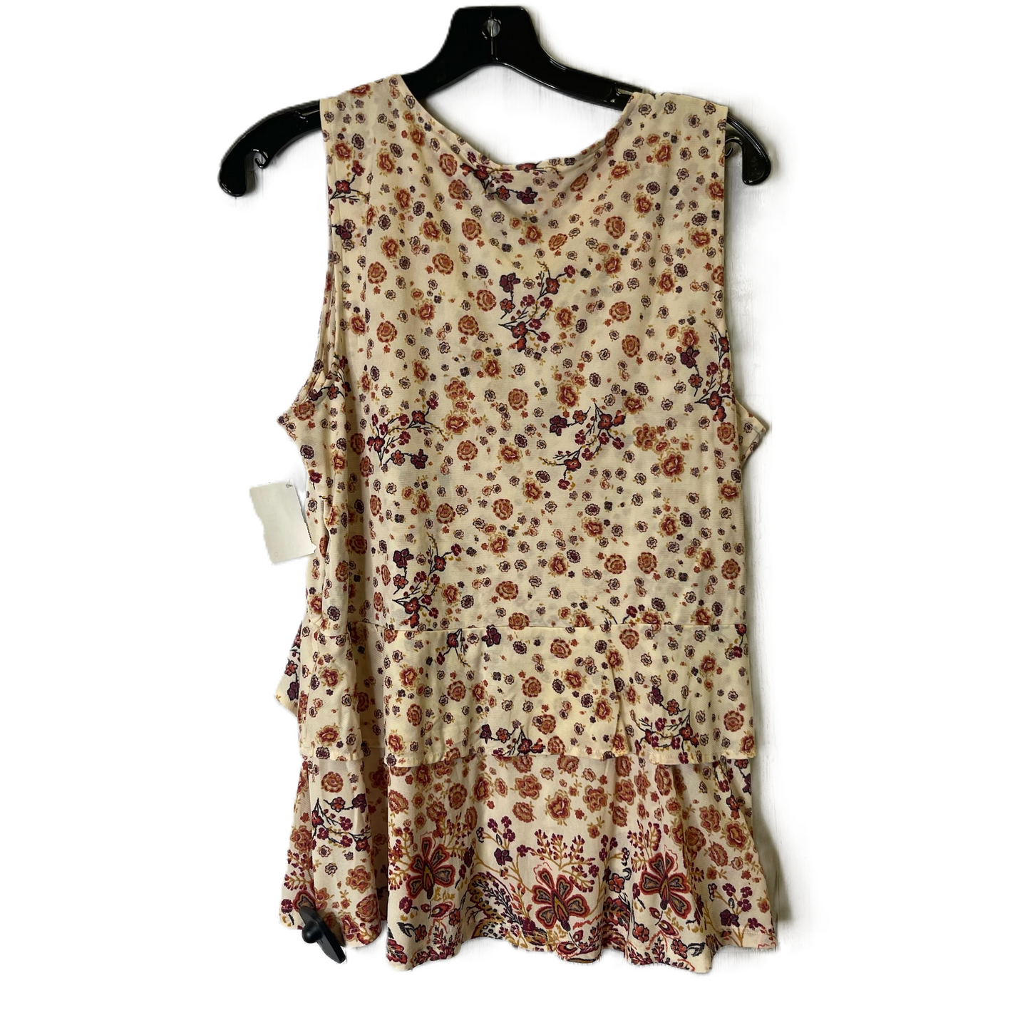 Top Sleeveless By Style And Company In Cream, Size: L