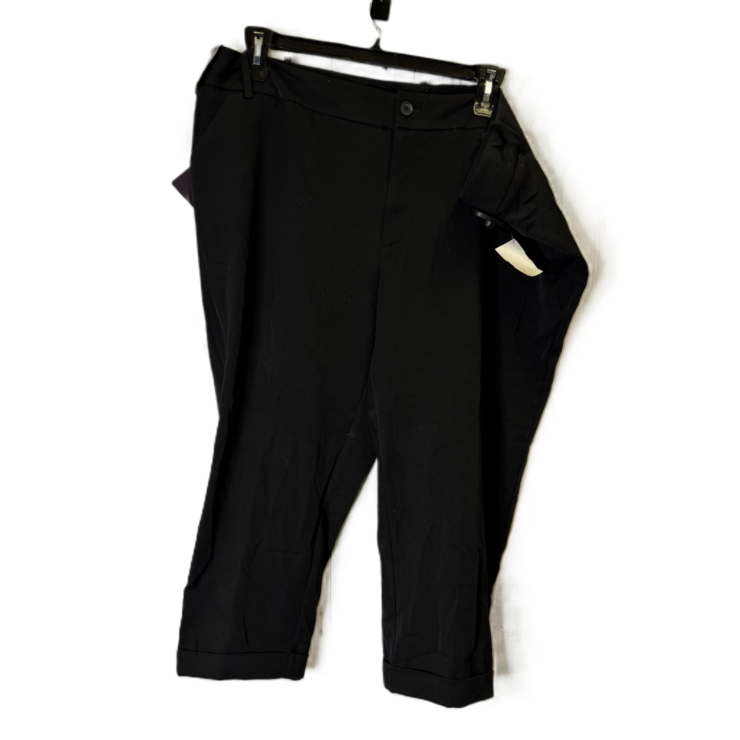 Pants Cropped By Ava & Viv In Black, Size: 24w