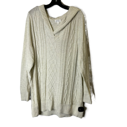 Sweater By Market & Spruce In Cream, Size: 2x