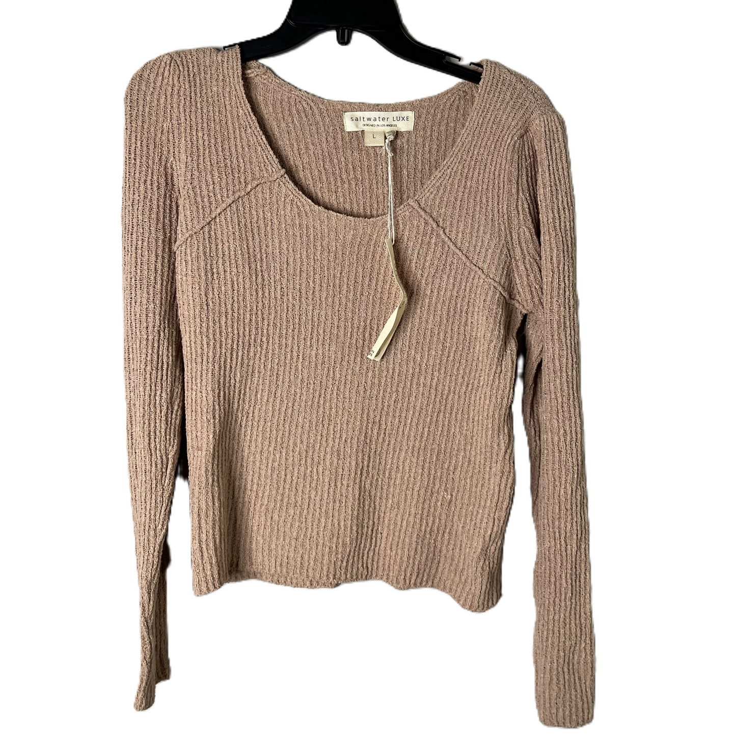 Sweater By Saltwater Luxe In Tan, Size: L