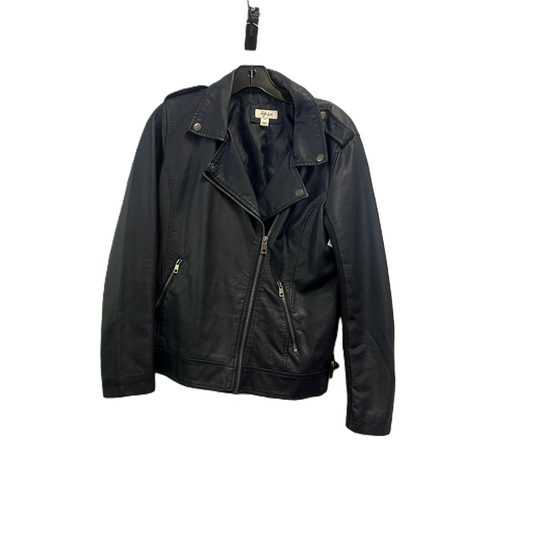 Jacket Moto By Style And Company In Navy, Size: Petite  M