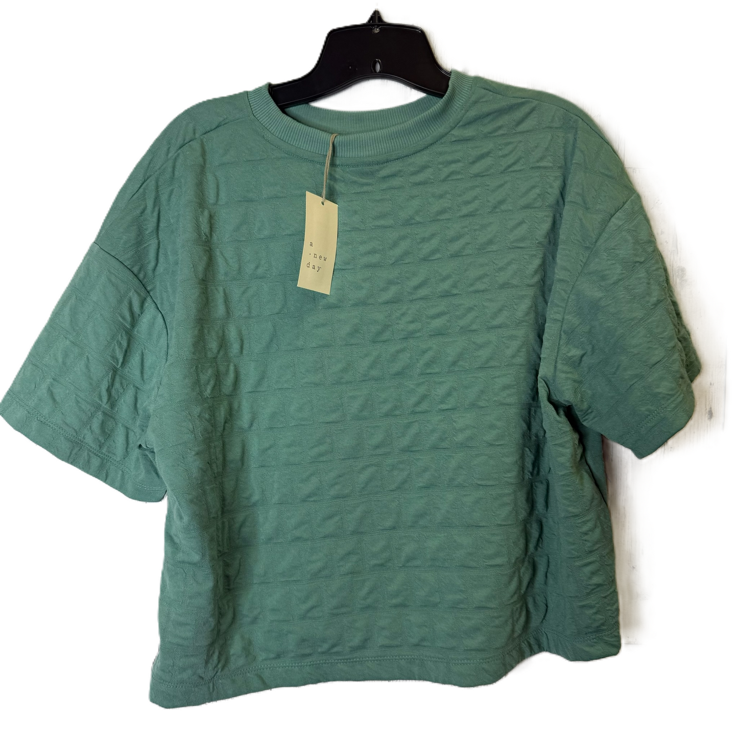 Top Short Sleeve By A New Day In Green, Size: M