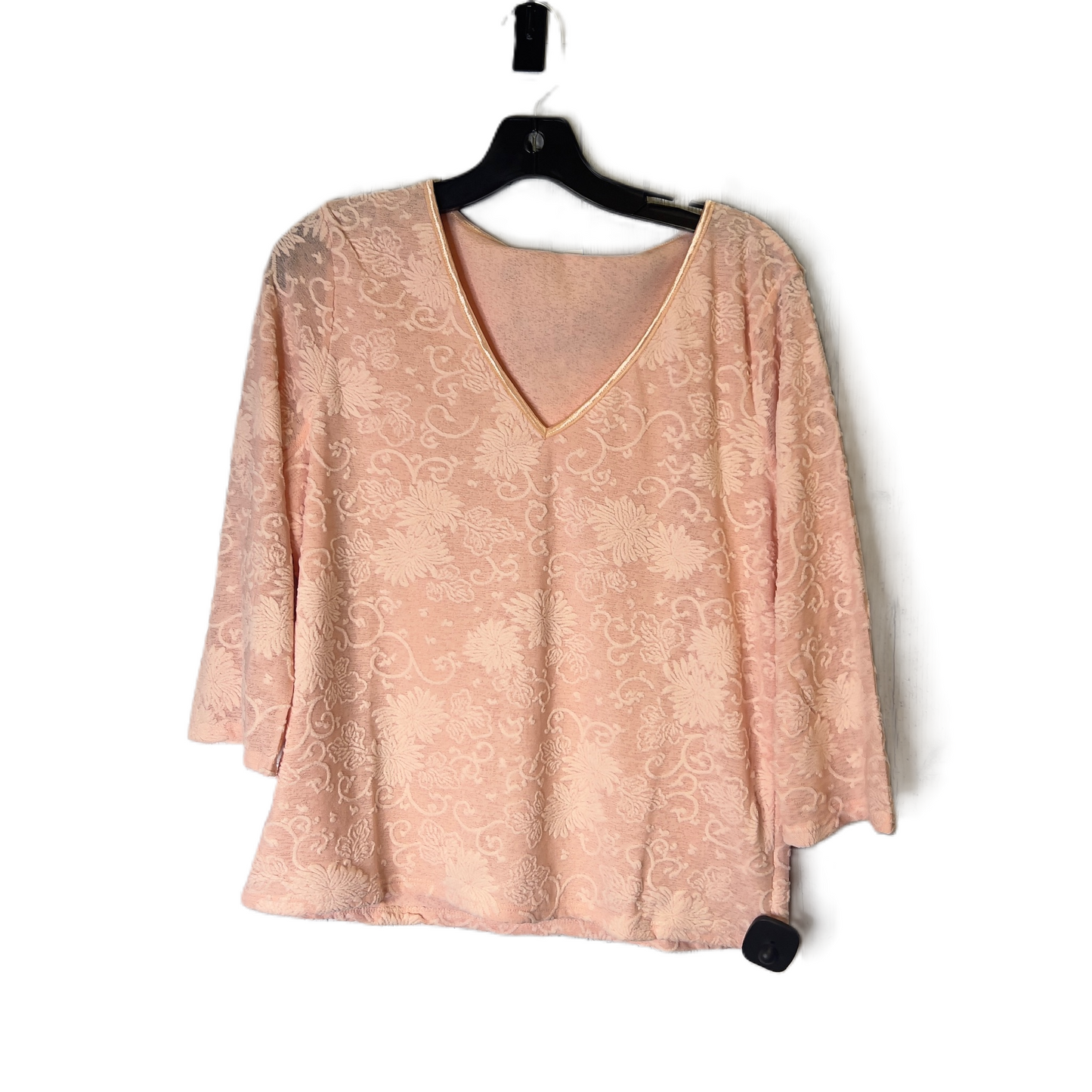 Top Long Sleeve By J. Jill In Pink, Size: L