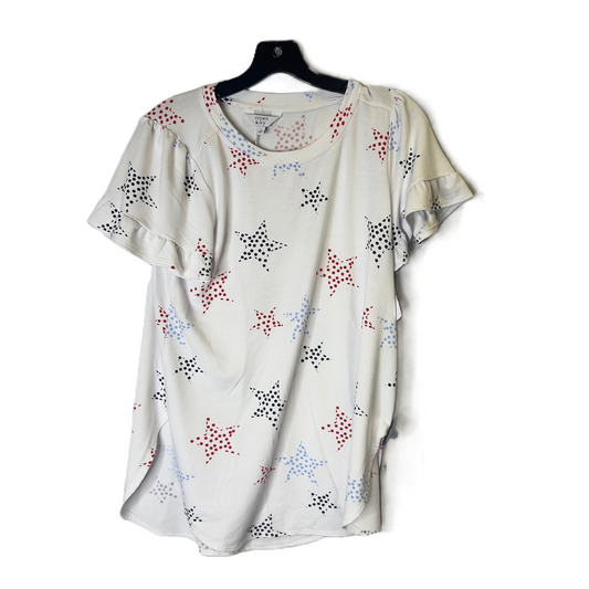 Top Short Sleeve By Crown And Ivy In White, Size: S