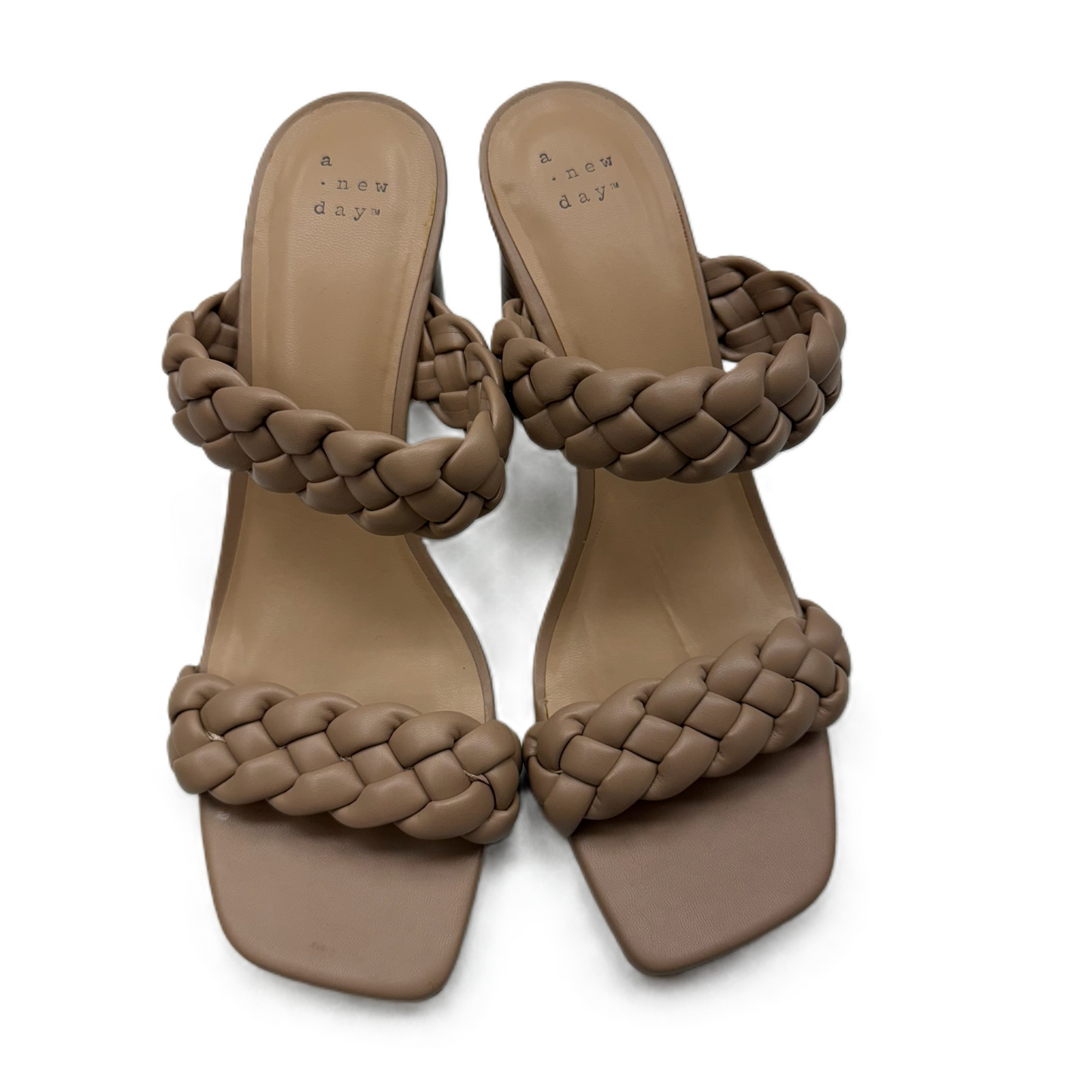 Shoes Heels Block By A New Day In Tan, Size: 9.5