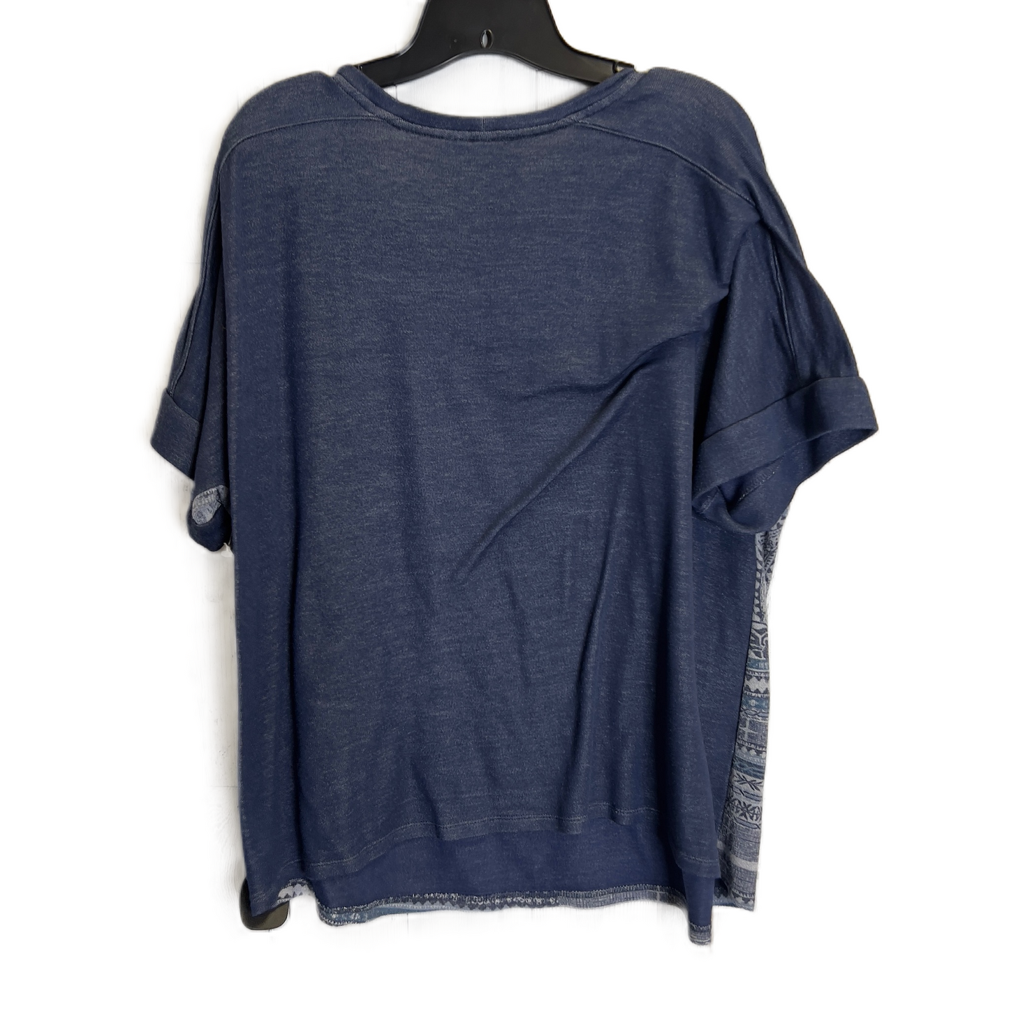 Top Short Sleeve Basic By New Directions In Blue, Size: 1x