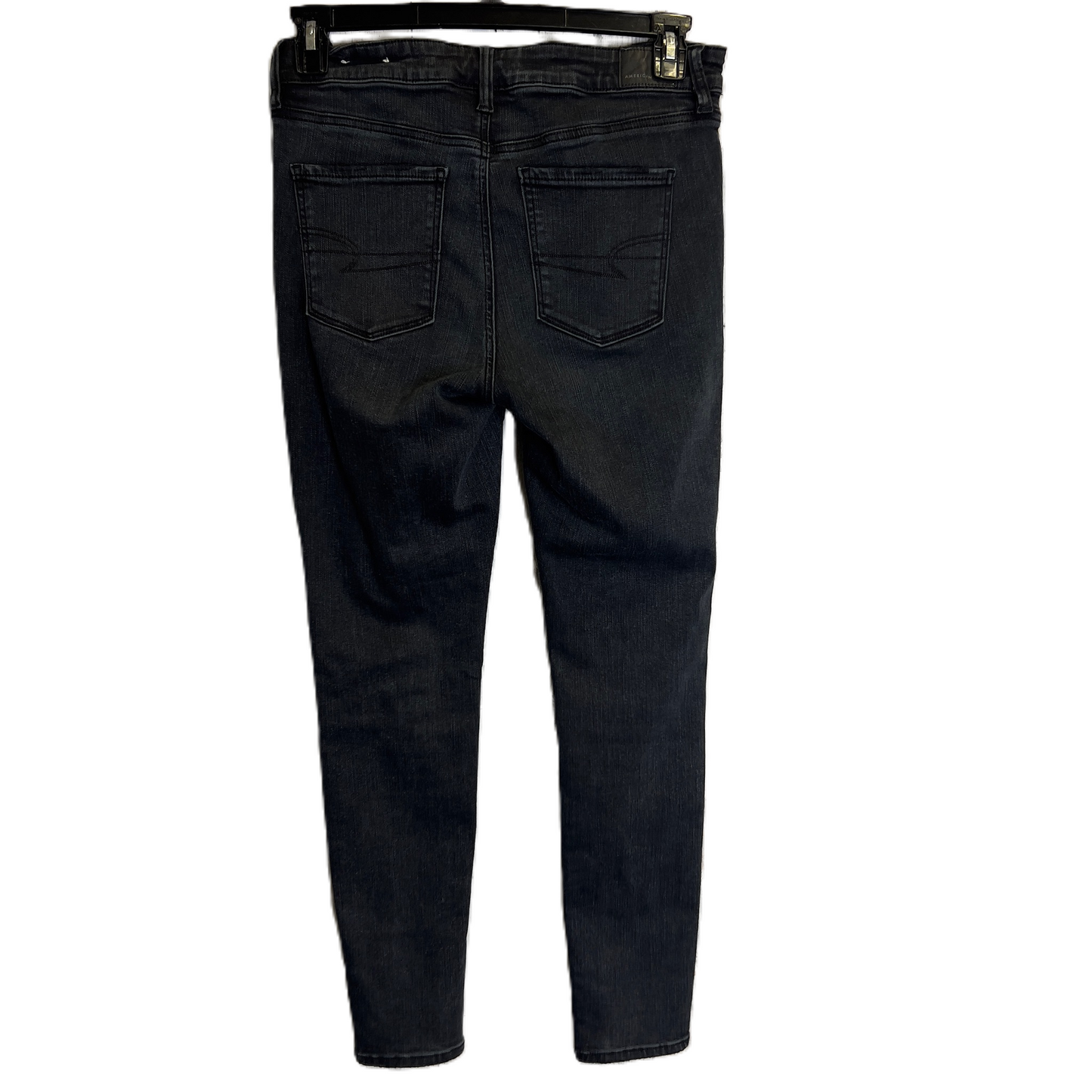 Jeans Skinny By American Eagle In Black, Size: 10