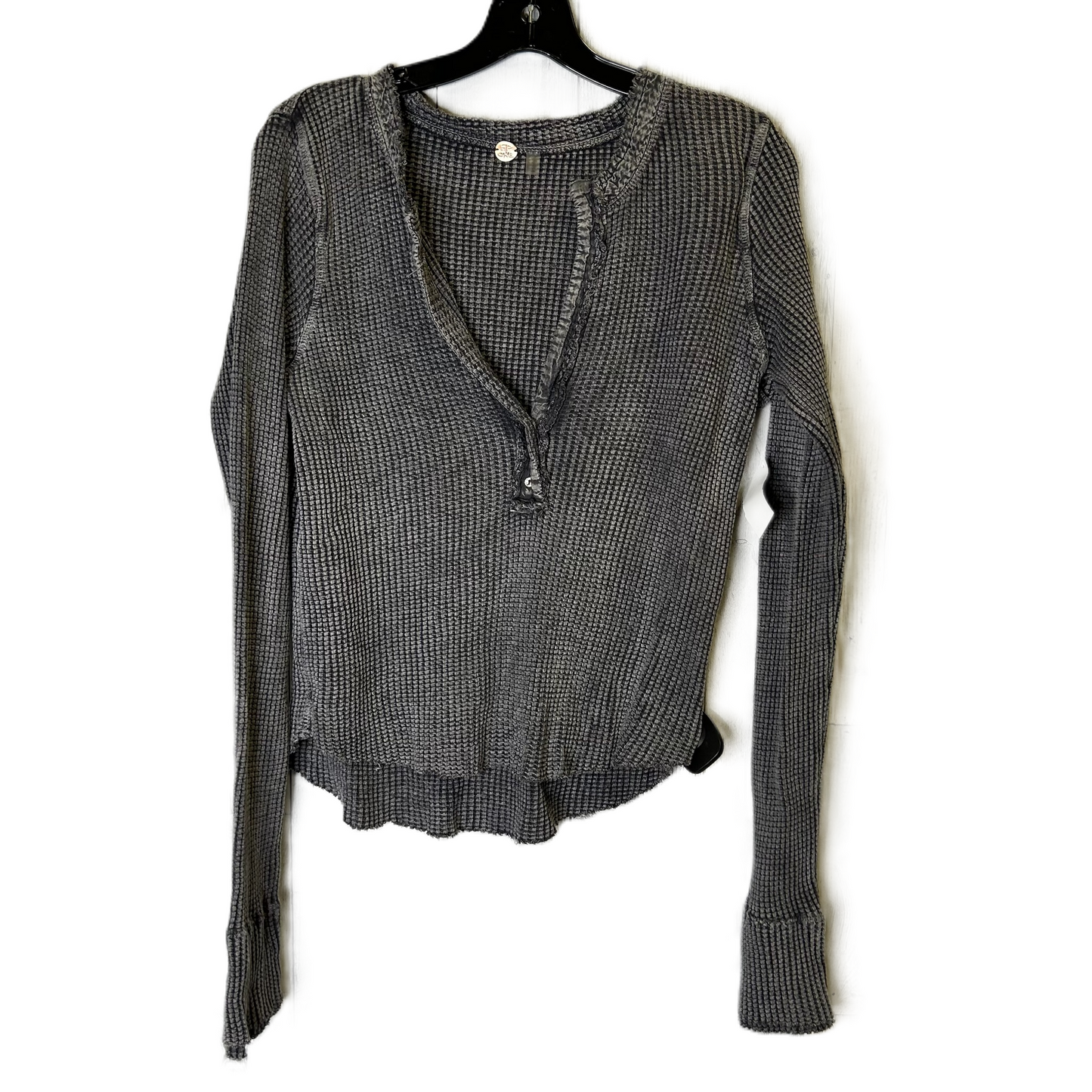 Top Long Sleeve By Free People In Grey, Size: L