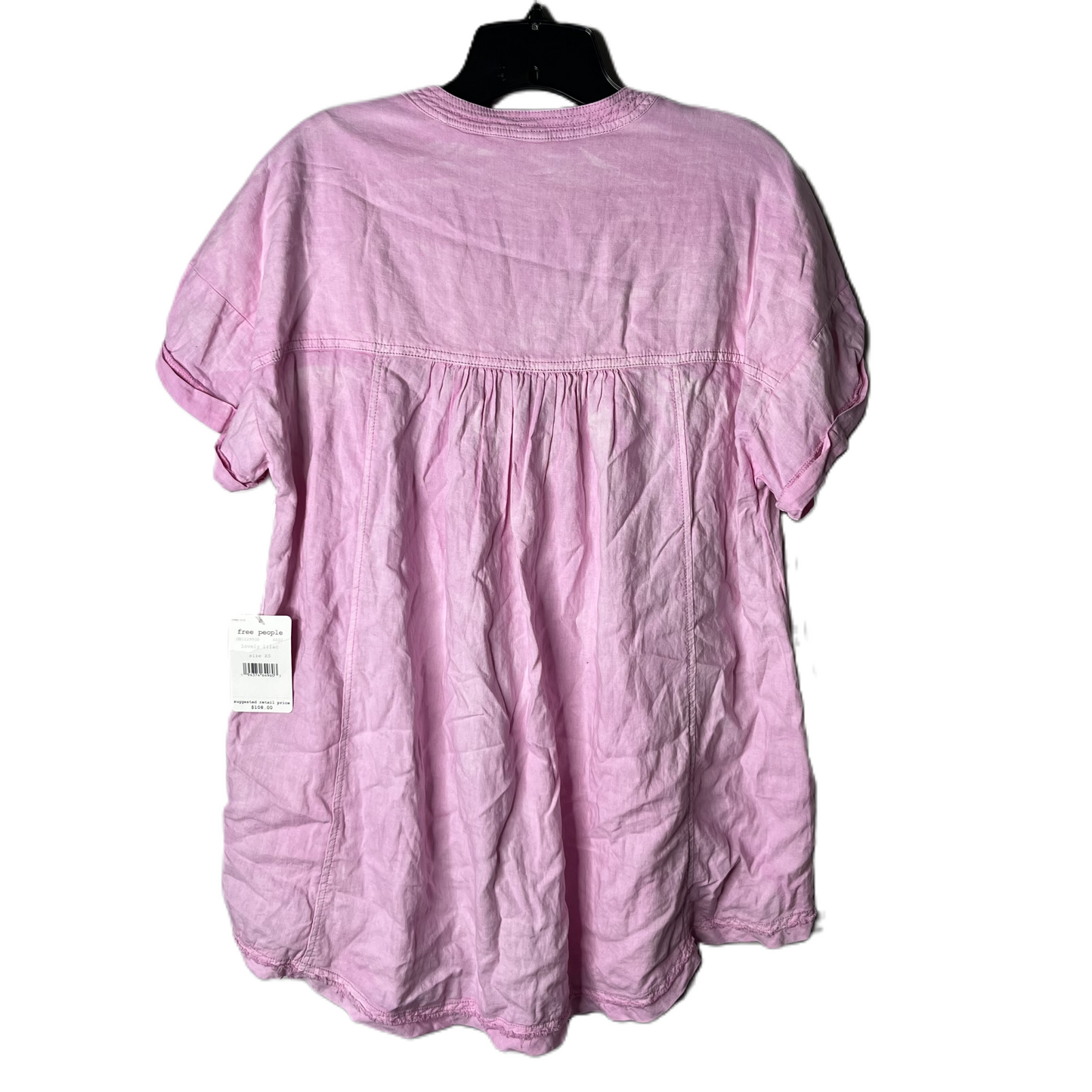 Top Short Sleeve By Free People In Pink, Size: Xs